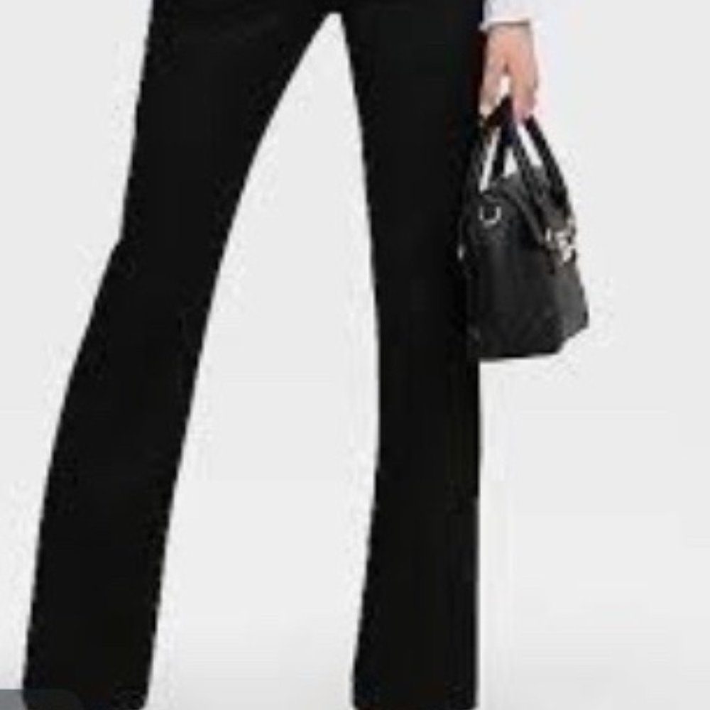 EXPRESS COLUMNIST slim flare pants black size 14